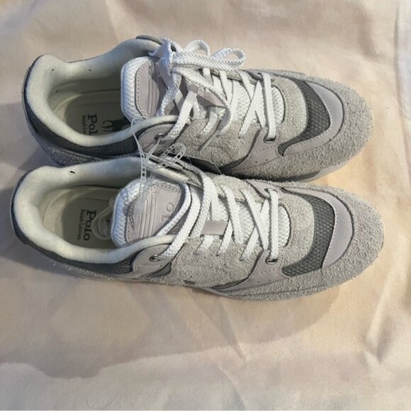 POLO RALPH LAUREN SUEDE LEATHER Blend Trackster 200 Sneakers Hairy Size US 11 - Picture 6 of 13